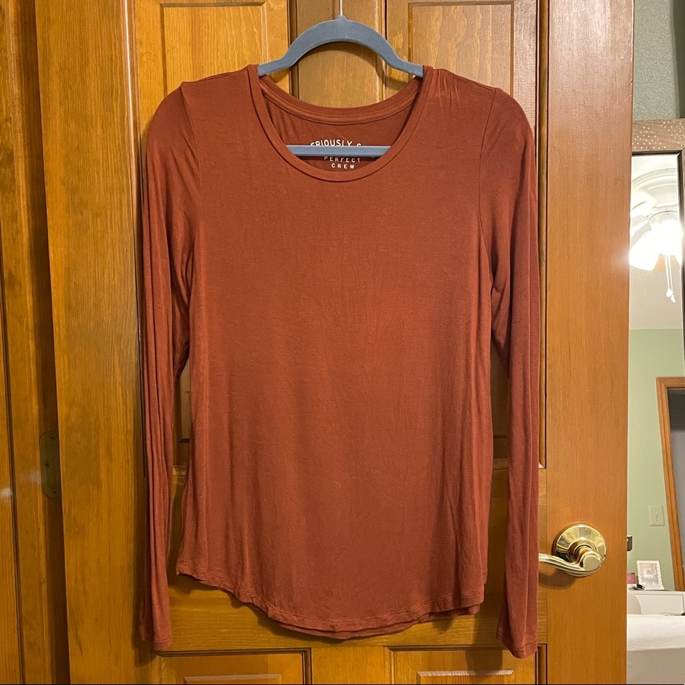 Burnt Orange Long Sleeve Tshirt